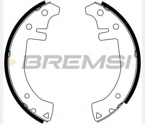 Комплект тормозных колодок GF0401 BREMSI