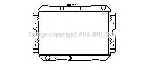 Радиатор, охлаждение двигателя ADM59808 BLUE PRINT