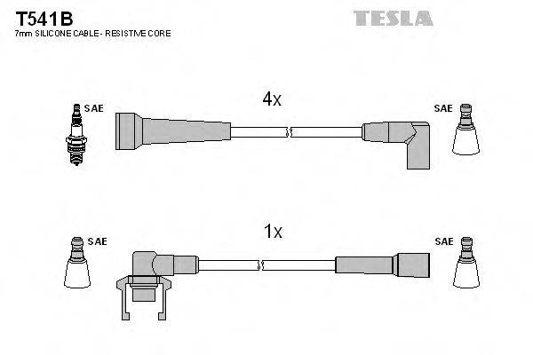 Комплект проводов зажигания T541B TESLA