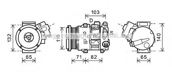 Компрессор, кондиционер TOK659 AVA QUALITY COOLING