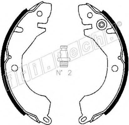 Комплект тормозных колодок 1064.157 fri.tech.