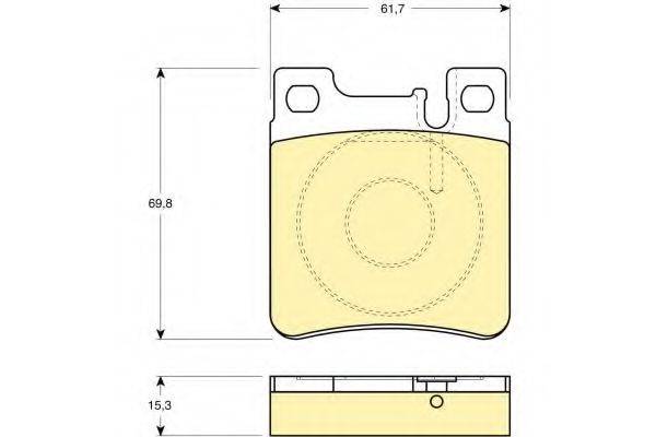 Комплект тормозных колодок, дисковый тормоз 6111232 GIRLING