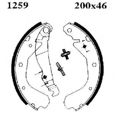 Комплект тормозов 3088.01 WOKING