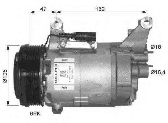 Компрессор, кондиционер 32409G NRF