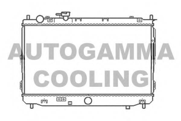 Радиатор, охлаждение двигателя 105803 AUTOGAMMA