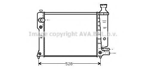 Радиатор, охлаждение двигателя PE2092 AVA QUALITY COOLING