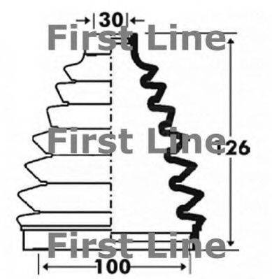 Пыльник, приводной вал FCB6100 FIRST LINE