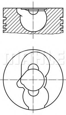 Поршень 228 82 00 MAHLE ORIGINAL