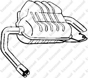 Глушитель выхлопных газов конечный 154-967 BOSAL