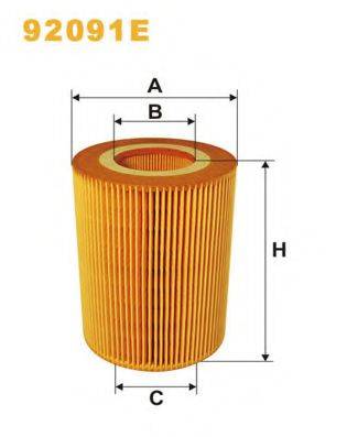 Фильтр масляный 92091E WIX FILTERS