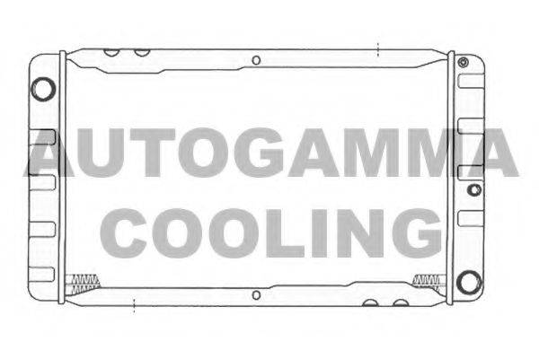 Радиатор, охлаждение двигателя 104199 AUTOGAMMA