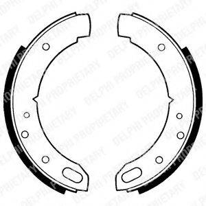 Комплект тормозных колодок, стояночная тормозная система LS1169 DELPHI
