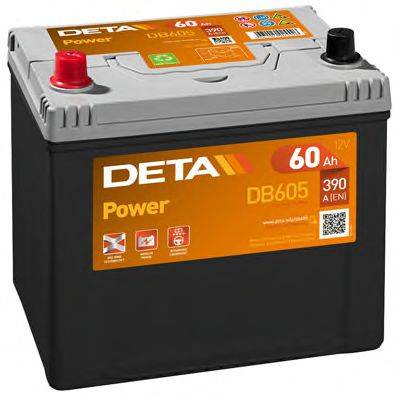 Стартерная аккумуляторная батарея DB605 DETA