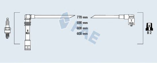 Комплект проводов зажигания 85061 FAE