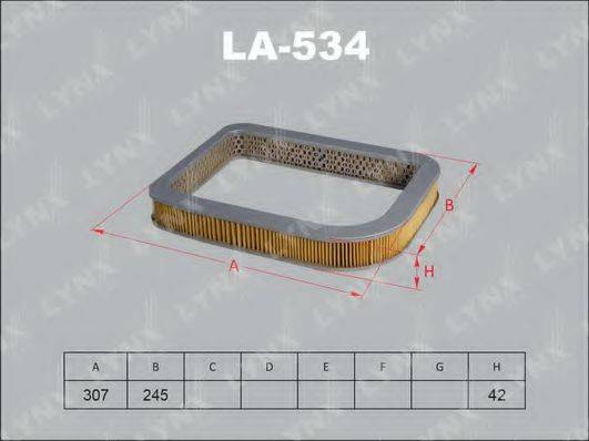 Фильтр воздушный LA-534 LYNXauto