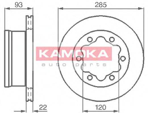 Тормозной диск 103382 KAMOKA