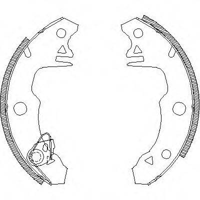 Комплект тормозных колодок Z4022.00 WOKING