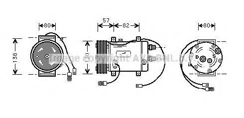 Компрессор, кондиционер AIK006 AVA QUALITY COOLING