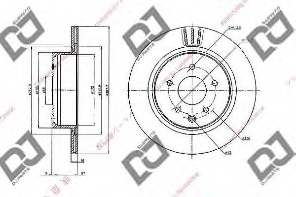 Тормозной диск BD2013 DJ PARTS