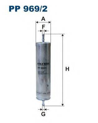 PP969/2 FILTRON Фильтр топливный PP969/2 FILTRON