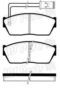 Комплект тормозных колодок, дисковый тормоз IBD-1429 IPS Parts