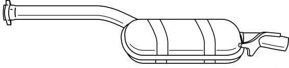 Средний глушитель выхлопных газов 35425 SIGAM