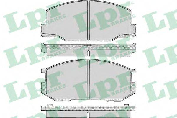 Комплект тормозных колодок, дисковый тормоз 05P064 LPR