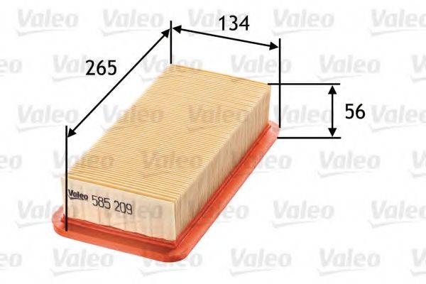 585209 VALEO Фільтр повітряний