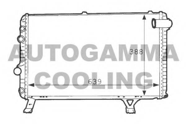 Радиатор, охлаждение двигателя 101236 AUTOGAMMA