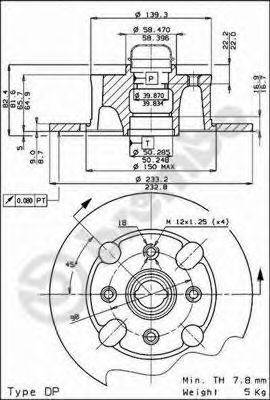 Тормозной диск BS 7319 BRECO