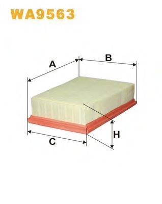 Фильтр воздушный WA9563 WIX FILTERS