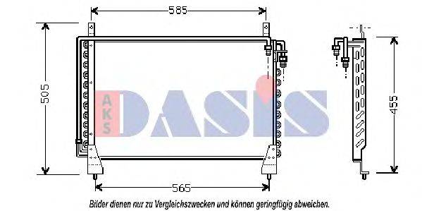 Конденсатор, кондиционер 122790N AKS DASIS