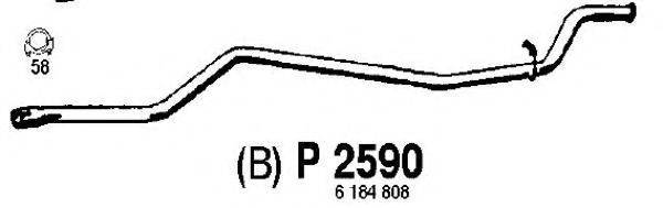 Труба выхлопного газа P2590 FENNO