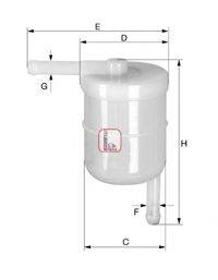 Фильтр топливный S 1022 B SOFIMA