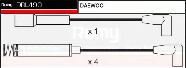 DRL490 REMY Комплект проводов зажигания DRL490 REMY