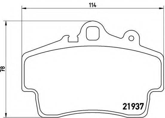 Комплект тормозных колодок, дисковый тормоз P 65 007 BREMBO