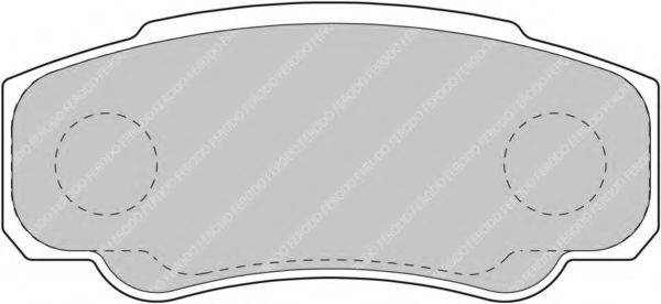 Комплект тормозных колодок FDB1480 FERODO