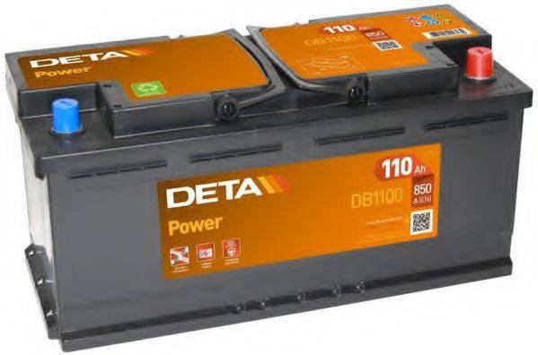 Стартерная аккумуляторная батарея DB1100 DETA