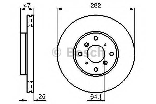 Тормозной диск 0 986 478 982 BOSCH