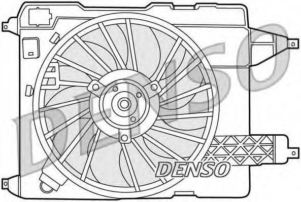 Вентилятор, охлаждение двигателя DER23002 DENSO