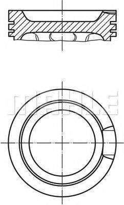 Поршень 033 16 02 MAHLE ORIGINAL