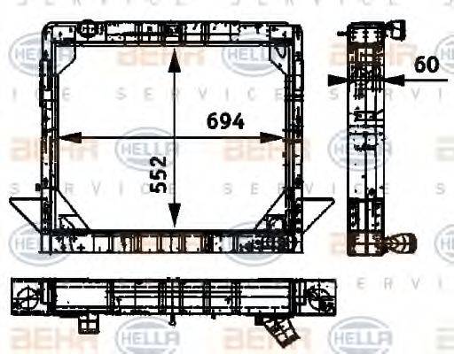 Теплообменник 8MK 376 709-511 HELLA