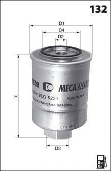 Фильтр топливный G23 MECAFILTER