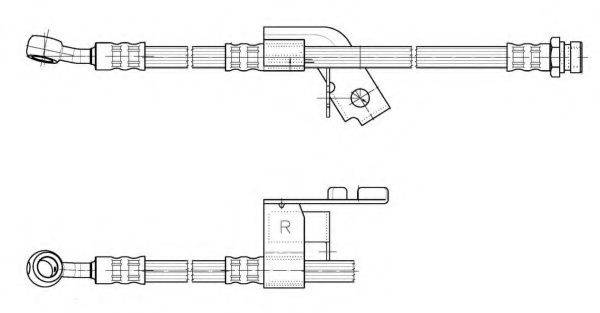 Тормозной шланг FHY3262 FERODO