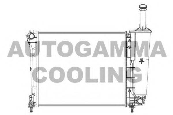 Радиатор, охлаждение двигателя 104618 AUTOGAMMA