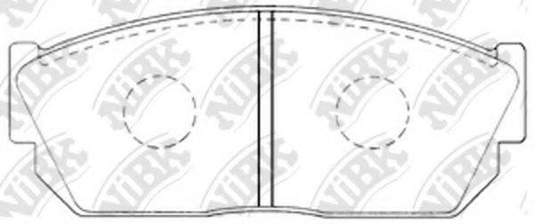 Комплект тормозных колодок PN8013 NiBK