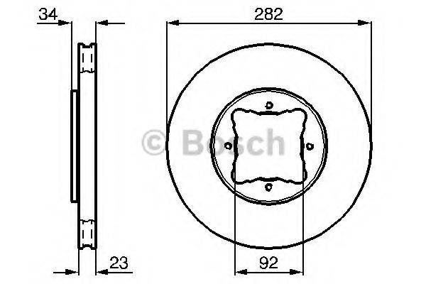 Тормозной диск 0 986 478 448 BOSCH