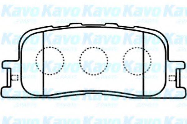 Комплект тормозных колодок, дисковый тормоз BP-9086 KAVO PARTS