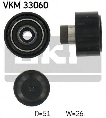 Паразитный / ведущий ролик, поликлиновой ремень VKM 33060 SKF