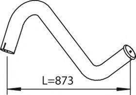 Труба выхлопного газа 28641 DINEX